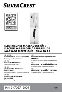 Mode d’emploi SilverCrest SKM 20 A1 Appareil de massage