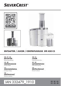 Handleiding SilverCrest IAN 332479 Sapcentrifuge