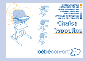 Handleiding Bébé Confort Chaise Woodline Kinderstoel