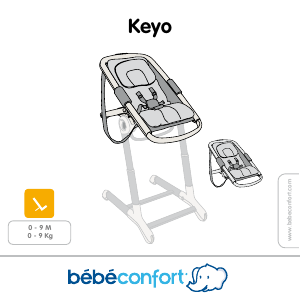 Manual Bébé Confort Keyo Espreguiçadeira para bebê