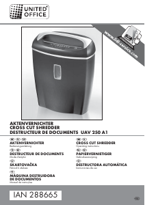 Manual United Office IAN 288665 Paper Shredder