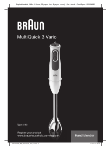 Használati útmutató Braun MQ 3135 WH Sauce Botmixer