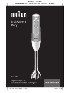 Használati útmutató Braun MQ 523 Baby Botmixer