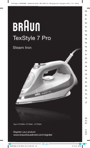 كتيب براون SI 7042 GR TexStyle 7 Pro مكواة