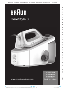 Manual Braun IS 3041 WH CareStyle 3 Fier de călcat