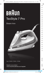 Manuale Braun SI 7066 VI TexStyle 7 Pro Ferro da stiro