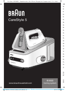 Használati útmutató Braun IS 5022 WH CareStyle 5 Vasaló