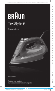 Manuale Braun SI 9188 BK TexStyle 9 Ferro da stiro