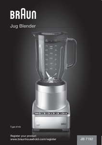 Brugsanvisning Braun JB 7192 Blender