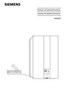 Manual Siemens DG30025 Boiler