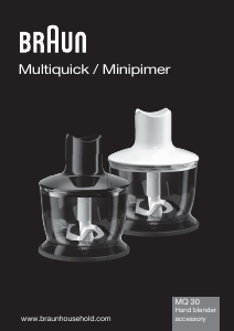 Brugsanvisning Braun MQ 30 BK Minihakker