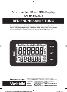 Manual Weltbild 60 23 873 Step Counter