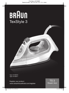 Руководство Braun SI 3042 V TexStyle 3 Утюг