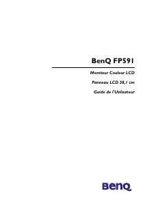 Mode d’emploi BenQ FP591 Moniteur LCD