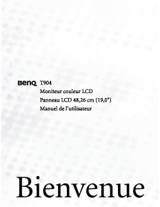 Mode d’emploi BenQ T904 Moniteur LCD