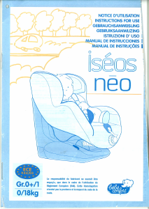 Manual de uso Bébé Confort Iseos Neo Asiento para bebé