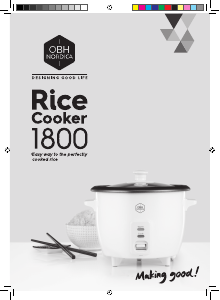 Manual OBH Nordica 6321 1800 Rice Cooker