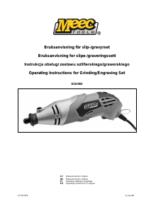 Bruksanvisning Meec Tools 010-083 Graveringsmaskin