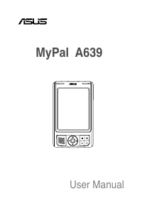 Manual Asus A639 MyPal Organiser