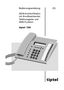 Bedienungsanleitung Tiptel 193 Telefon