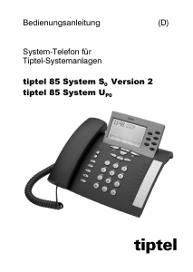 Bedienungsanleitung Tiptel 85 System UP0 Telefon