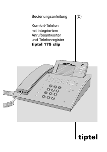 Bedienungsanleitung Tiptel 175 Clip Telefon