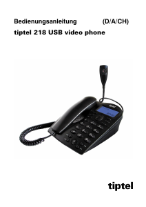 Bedienungsanleitung Tiptel 218 Telefon
