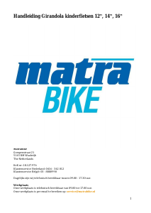 Handleiding Matra Bike Girandola Action Fiets