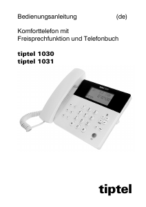 Bedienungsanleitung Tiptel 1031 Telefon