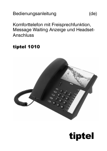 Bedienungsanleitung Tiptel 1010 Telefon