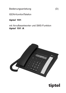 Bedienungsanleitung Tiptel 191 Telefon