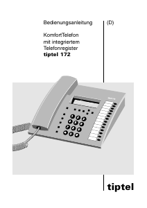 Bedienungsanleitung Tiptel 172 Telefon