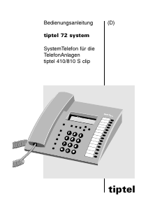 Bedienungsanleitung Tiptel 72 System Telefon
