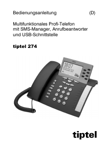 Bedienungsanleitung Tiptel 274 Telefon