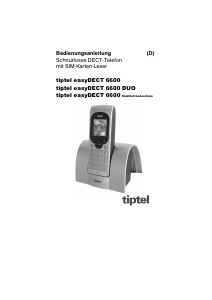 Bedienungsanleitung Tiptel easyDECT 6600 Duo Schnurlose telefon