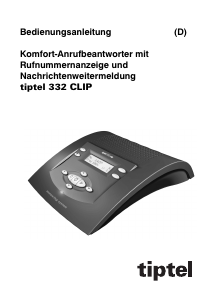 Bedienungsanleitung Tiptel 332 Clip Anrufbeantworter