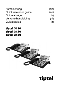 Handleiding Tiptel 3110 IP telefoon