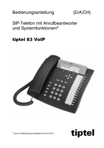 Bedienungsanleitung Tiptel 83 IP-telefon