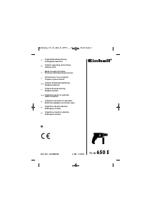 Manuál Einhell TC-ID 650 E Rotační kladivo