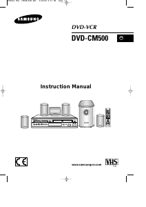 Manual Samsung DVD-CM500 DVD-Video Combination