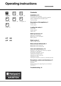 Mode d’emploi Hotpoint-Ariston LFF 815 EU/HA.R Lave-vaisselle