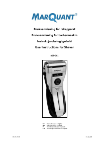 Manual MarQuant 805-041 Shaver
