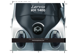 Bruksanvisning Lervia KH 1400 Dammsugare