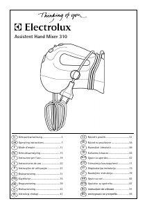 Manual Electrolux AHM310 Assistent Mixer de mână