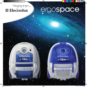 Manual Electrolux XXL125 Ergospace Vacuum Cleaner
