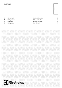 Bedienungsanleitung Electrolux SK23113 Kühlschrank