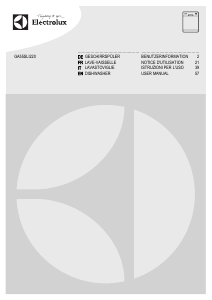 Mode d’emploi Electrolux GA55SLI220 Lave-vaisselle