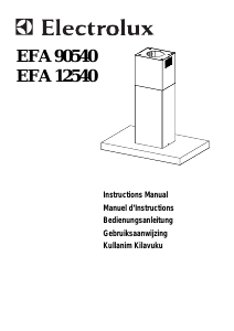 Mode d’emploi Electrolux EFA90540X Hotte aspirante