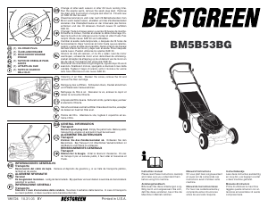 Manual de uso Bestgreen BM5B53BG Cortacésped