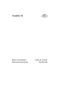 Bedienungsanleitung AEG 75580G-M Kochfeld